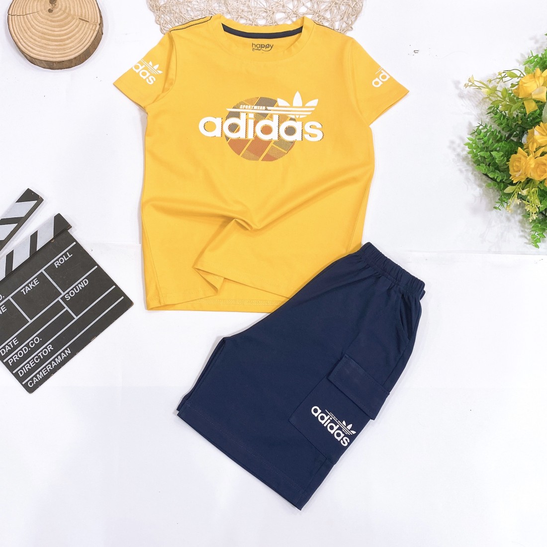 Bộ bé trai in hình adidas túi hộp-ĐỒ BỘ XUÂN HÈ BÉ TRAI